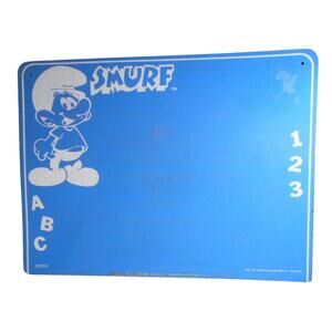 Vintage 1981 Smurf Chalkboard 24" X 18" Wallace Berrie/HG Industries RARE
